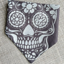  Halloween Dog Bandana | Hand painted, Handmade | Black skull