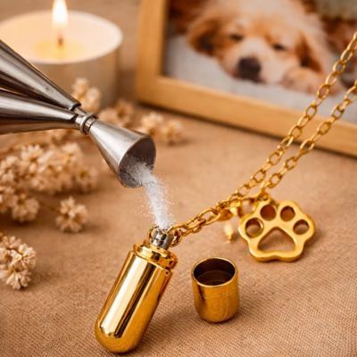 Cylinder Memorial Urn Necklace – PET LOSS