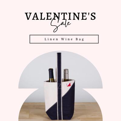 Double Bottle Canvas Wine Gift Host Bag – The Perfect Valentine’s Gift Idea!