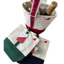  Double Bottle Canvas Wine Gift Host Bag - Gift ideas!