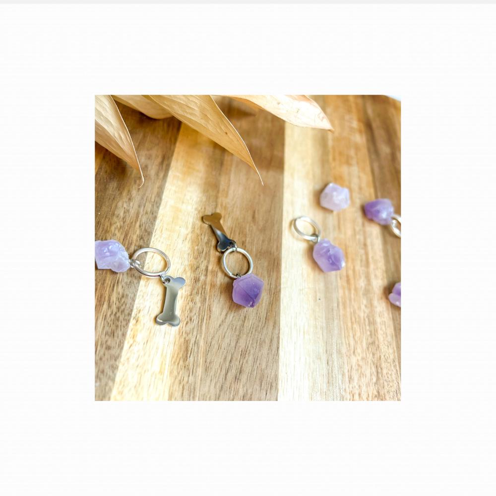 Charm! Amethyst Charm for Dogs or Dog Moms! Gift ideas - Crystal healing