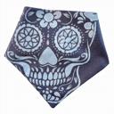  Halloween Dog Bandana | Hand painted, Handmade | Black skull