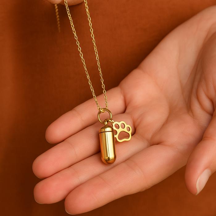 Cylinder Memorial Urn Necklace – PET LOSS