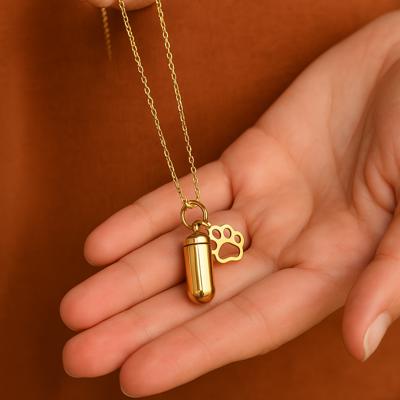 Cylinder Memorial Urn Necklace – PET LOSS