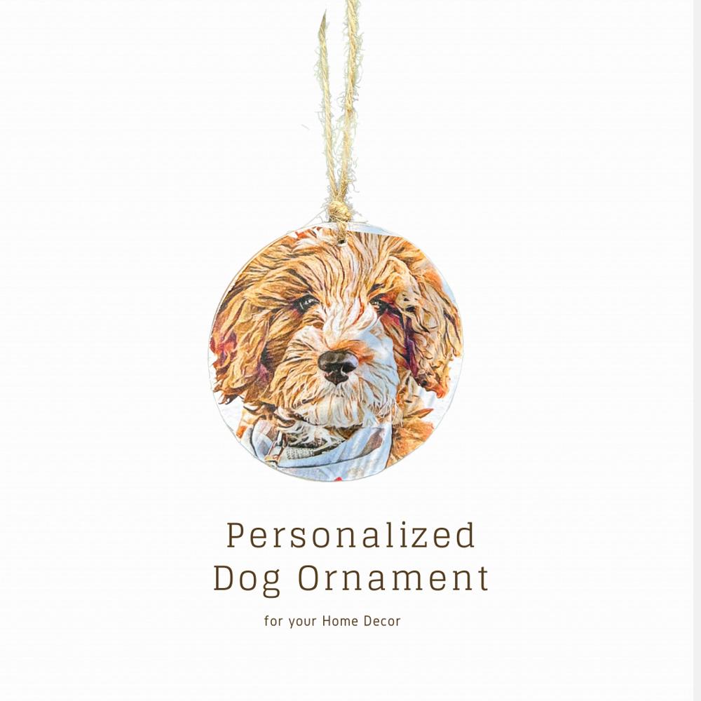 Personalized Ornaments - Pet portraits from photo