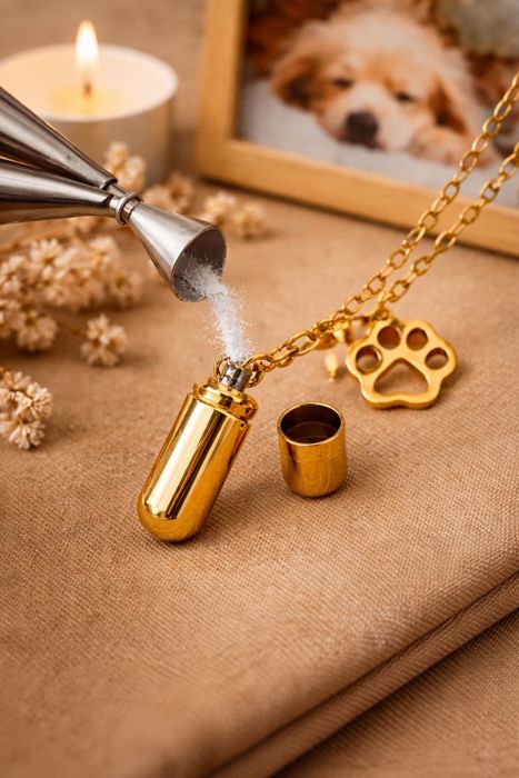Cylinder Memorial Urn Necklace – PET LOSS