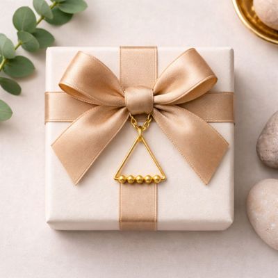 Gold plated Triangle Anxiety Necklace 