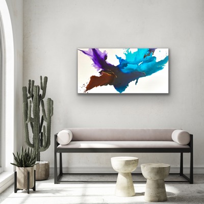 Original Abstract Modern Painting - Free shipping - Home Decor