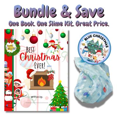 BUNDLE & SAVE on 'Best Christmas Ever' - Kids Book (Paperback) AND Blue Christmas Slime Kit