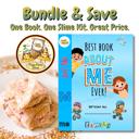   BUNDLE & SAVE! 'Best Book About Me Ever!' | Personalized Writing & Drawing Book for Kids AND ‘Pizza Party’ Slime Kit