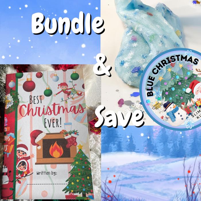 BUNDLE & SAVE on 'Best Christmas Ever' - Kids Book (Paperback) AND Blue Christmas Slime Kit