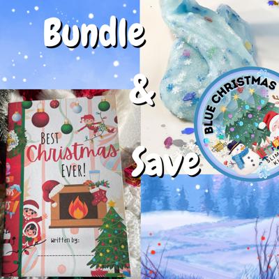 BUNDLE & SAVE on 'Best Christmas Ever' - Kids Book (Paperback) AND Blue Christmas Slime Kit