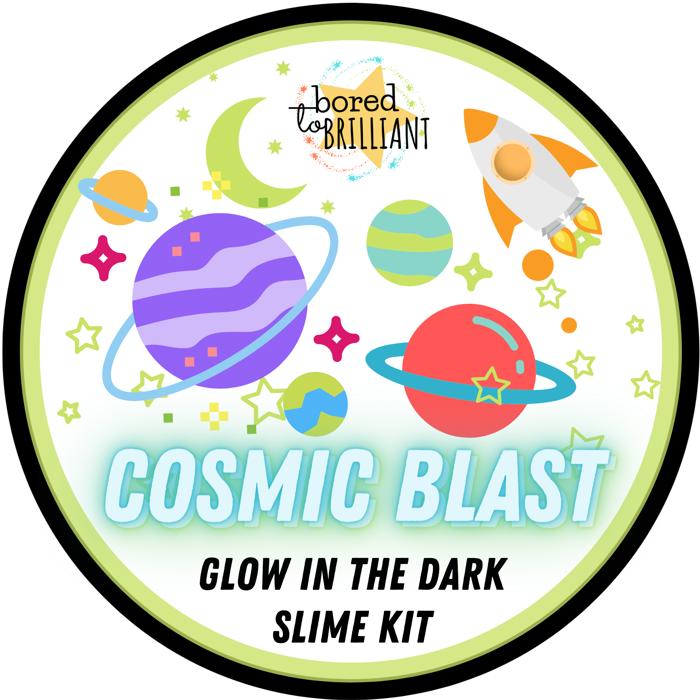 Cosmic Blast Glow-In-The-Dark Slime Kit