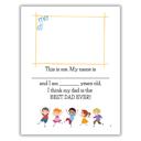  Best Dad Ever! | Personalized Writing & Drawing Book for Kids