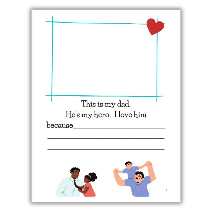 Best Dad Ever! | Personalized Writing & Drawing Book for Kids