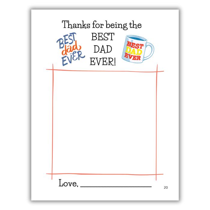 Best Dad Ever! | Personalized Writing & Drawing Book for Kids
