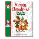  Merry Christmas Dad! | Personalized Writing & Drawing Book for Kids | Gift for Dad