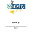  Best Nativity Ever! | Personalized Writing & Drawing Book for Kids