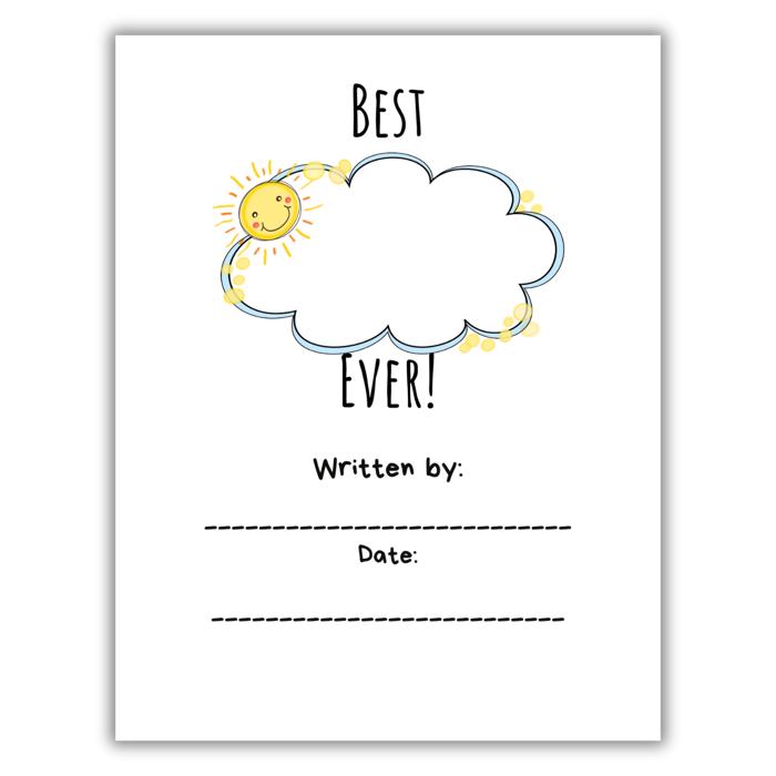 Best Grandpa Ever! | Personalized Writing & Drawing Book for Kids