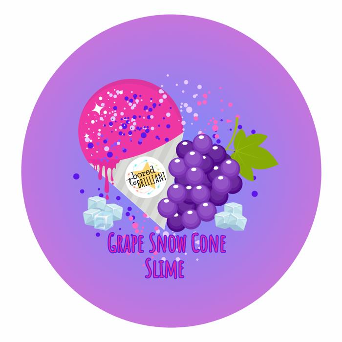 Grape Snow Cone Slime Kit