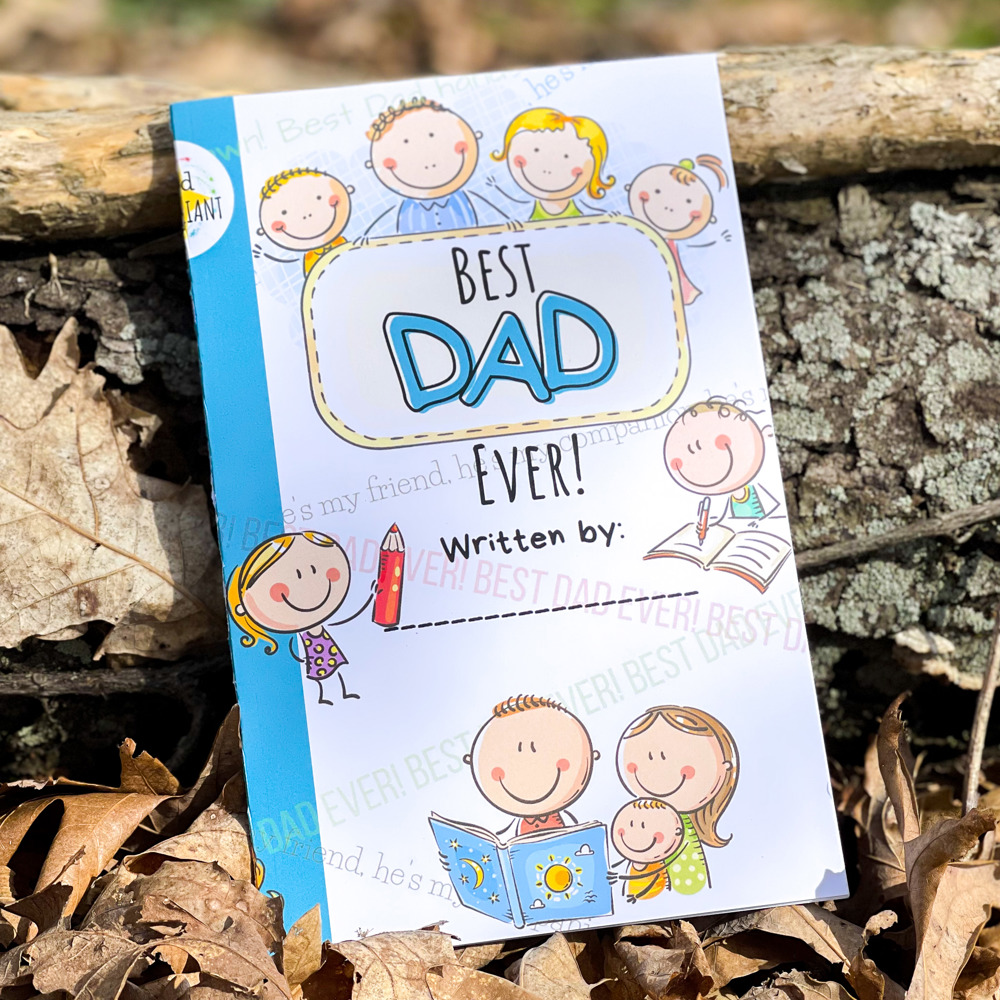 Best Dad Ever Book, Paperback, Written by Your Child!