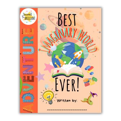 Best Imaginary World Ever! | Personalized Writing & Drawing Book for Kids
