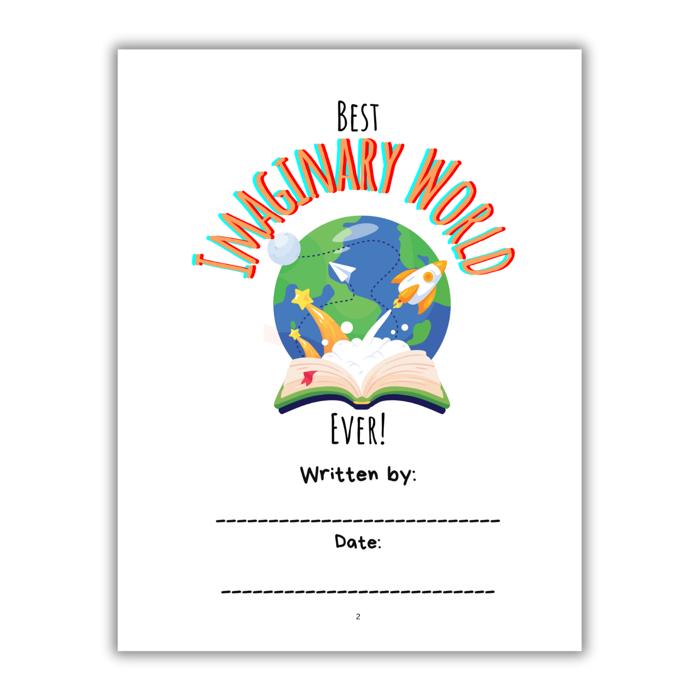Best Imaginary World Ever! | Personalized Writing & Drawing Book for Kids