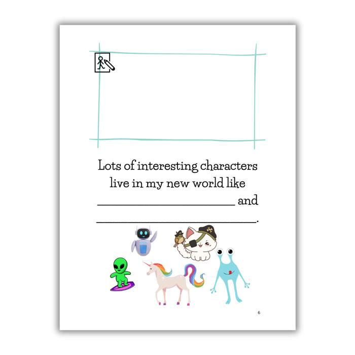 Best Imaginary World Ever! | Personalized Writing & Drawing Book for Kids