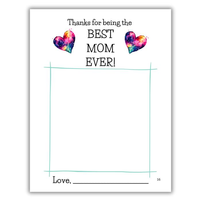 Best Mom Ever! | Personalized Writing & Drawing Book for Kids