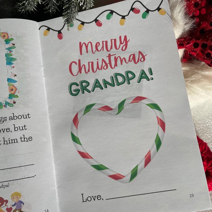 Merry Christmas Grandpa - Kids Book (Paperback) - Written by Your Child