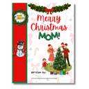  Merry Christmas Mom! | Personalized Writing & Drawing Book for Kids | Gift for Mom