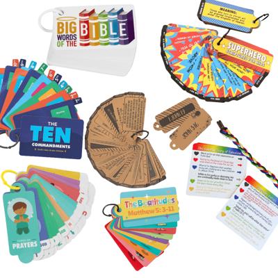 STOCKING STUFFERS! 50% Off - Christian Flashcards to Help Kids Learn About the Bible