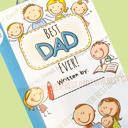  Best Dad Ever Kids Book (Paperback) - Written by Your Child!