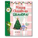  Merry Christmas Grandpa! | Personalized Writing & Drawing Book for Kids | Gift for Grandpa