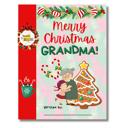  BUNDLE & SAVE! 'Merry Christmas Grandma' AND 'Merry Christmas Grandpa' | Personalized Writing & Drawing Book for Kids | Gifts for Grandma AND Grandpa