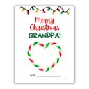  Merry Christmas Grandpa! | Personalized Writing & Drawing Book for Kids | Gift for Grandpa