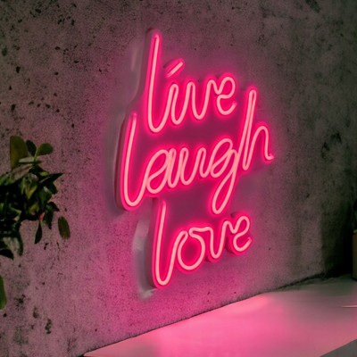 Live Laugh Love Led Neon Light Wall Decor