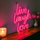  Live Laugh Love Led Neon Light Wall Decor