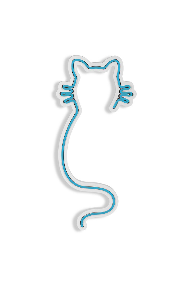 Blue Cat Led Neon Light Wall Decor