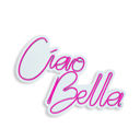 Pink Ciao Bella Led Neon Light Wall Decor