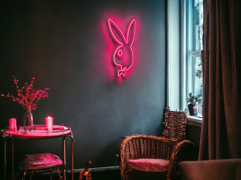 Pink Bunny Led Neon Light Bedroom Decor