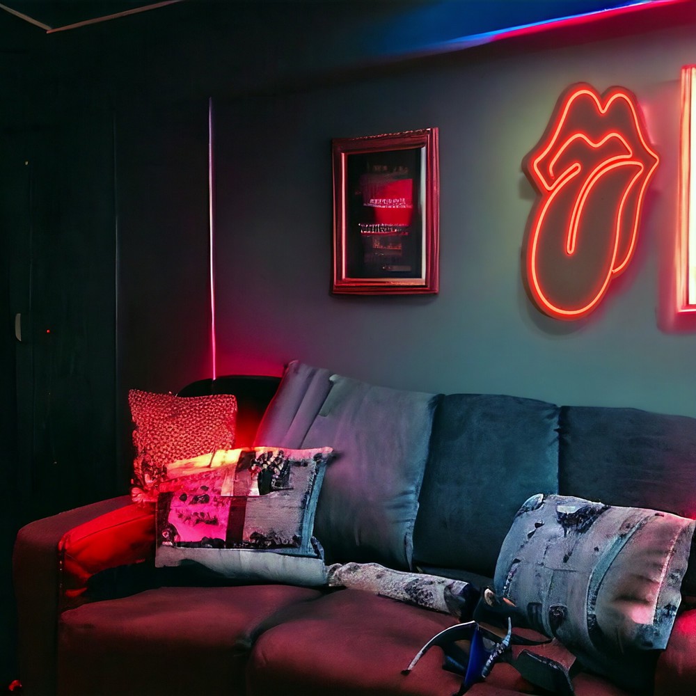 Rolling Stones Led Neon Light Wall Decor