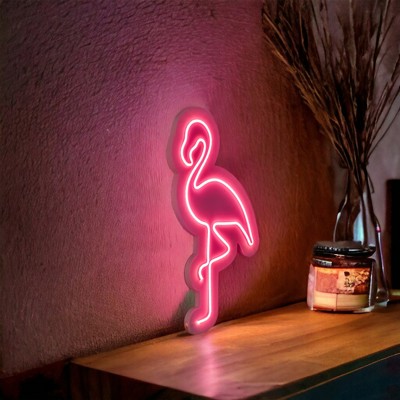 Pink Flamingo Led Neon Light Wall Decor