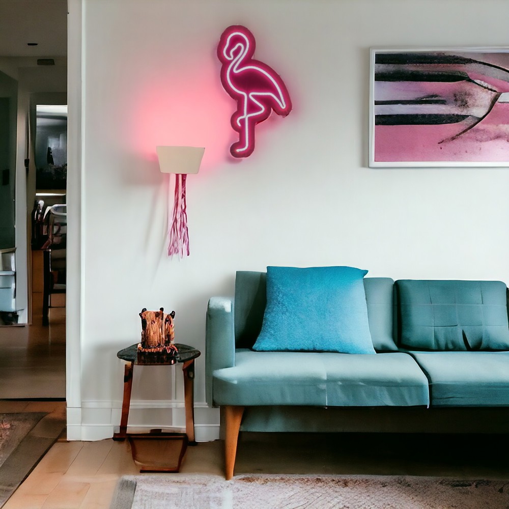 Pink Flamingo Led Neon Light Wall Decor