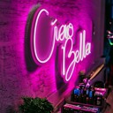 Pink Ciao Bella Led Neon Light Wall Decor