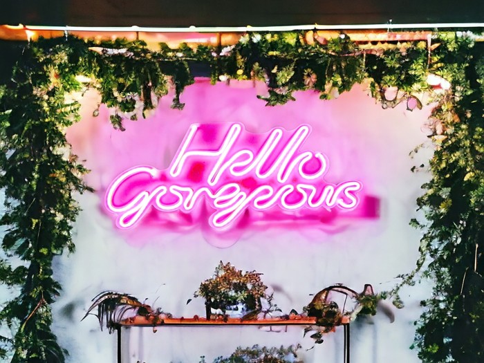 Hello Gorgeous Led Neon Light Wall Decor