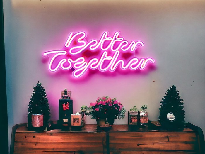 Better Together Led Neon Wall Decor Light