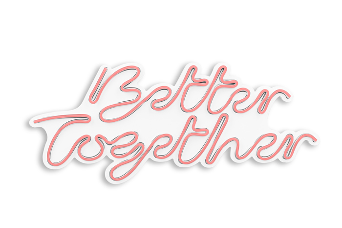 Better Together Led Neon Wall Decor Light