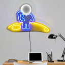  Astronaut LED Neon Wall Decor Light, Kids Room Space Decor