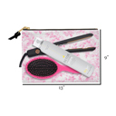  Custom Leopard Zip Accessory Bag, Personalized Travel Pouch,